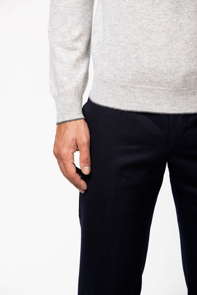 Girocollo in cashmere Foggy 3