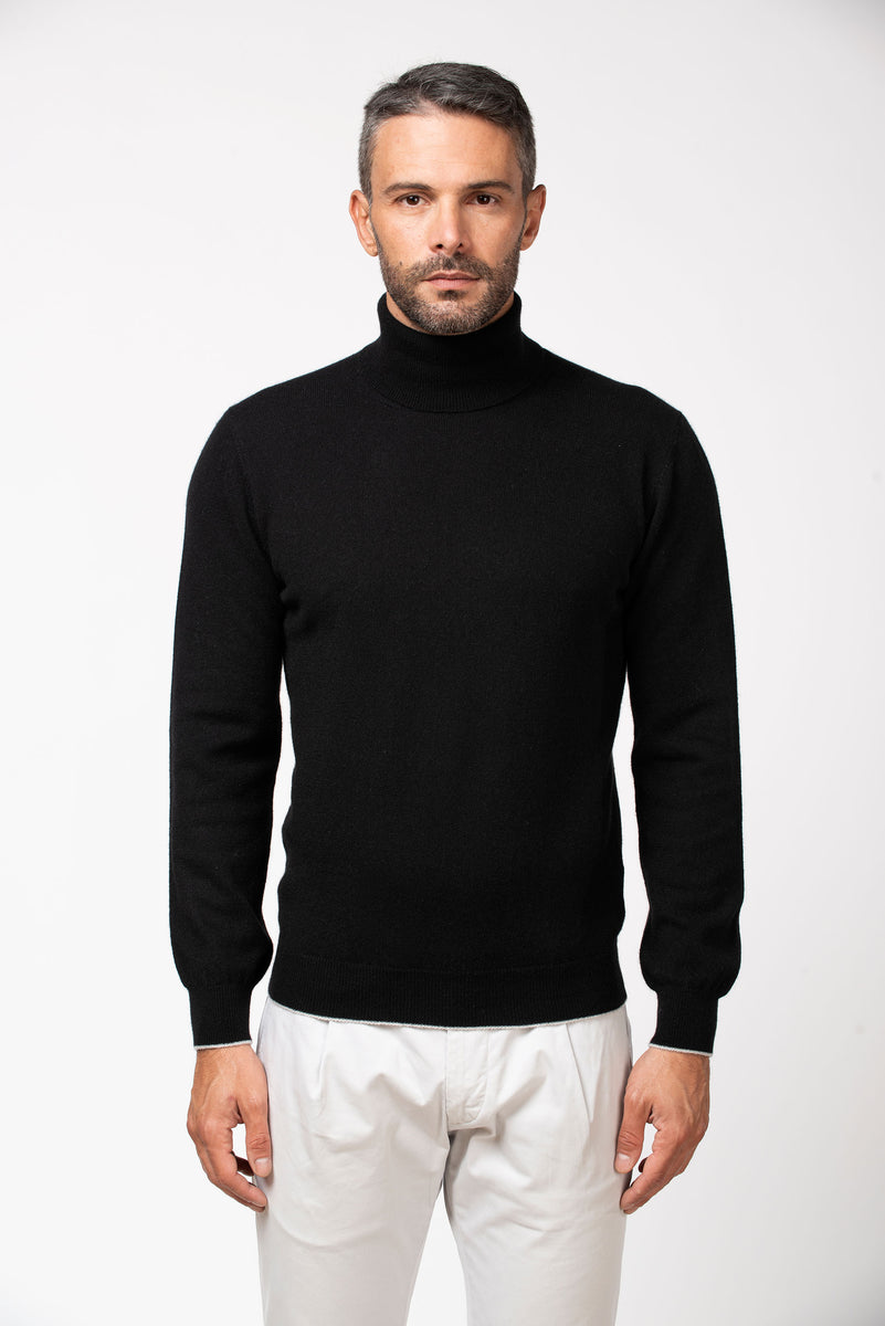 Cashmere Rollneck Black – PASHMERE Digital Boutique