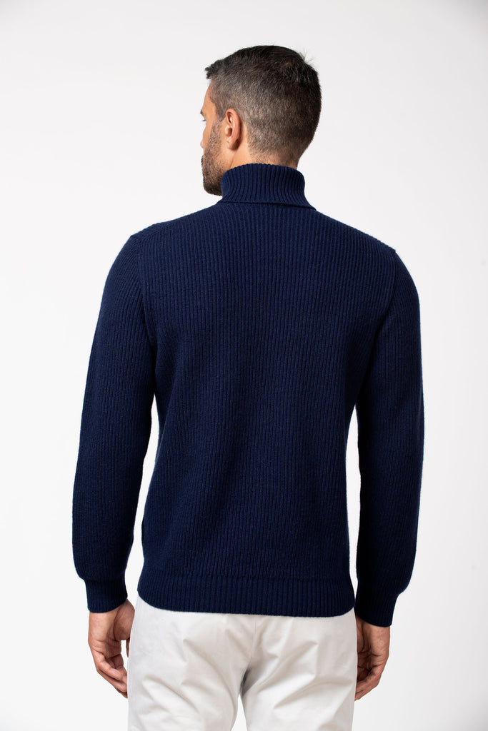 Dolcevita a costa inglese in cashmere Celestial 3