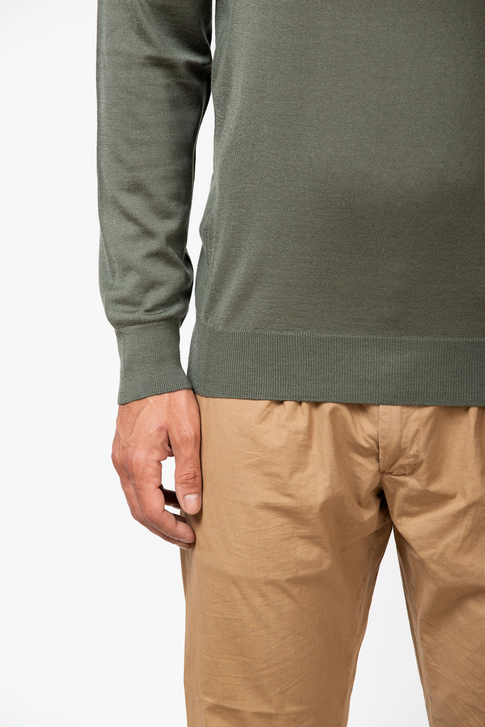 Girocollo extrafine in cashmere Salvia 4