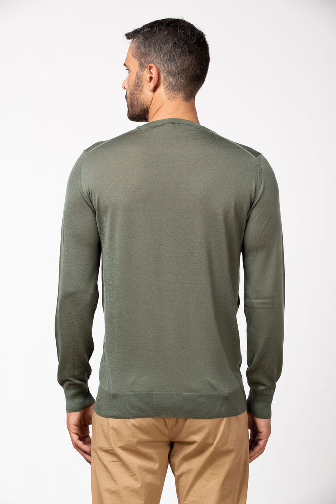 Girocollo extrafine in cashmere Salvia 3