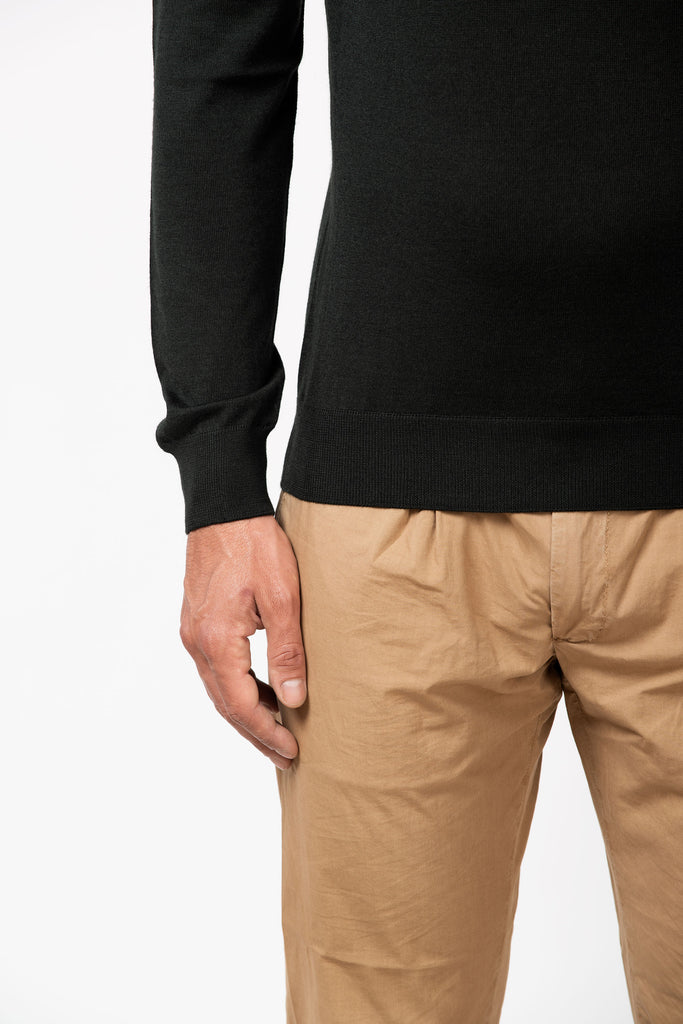 Dolcevita extrafine in cashmere e seta Nero 4