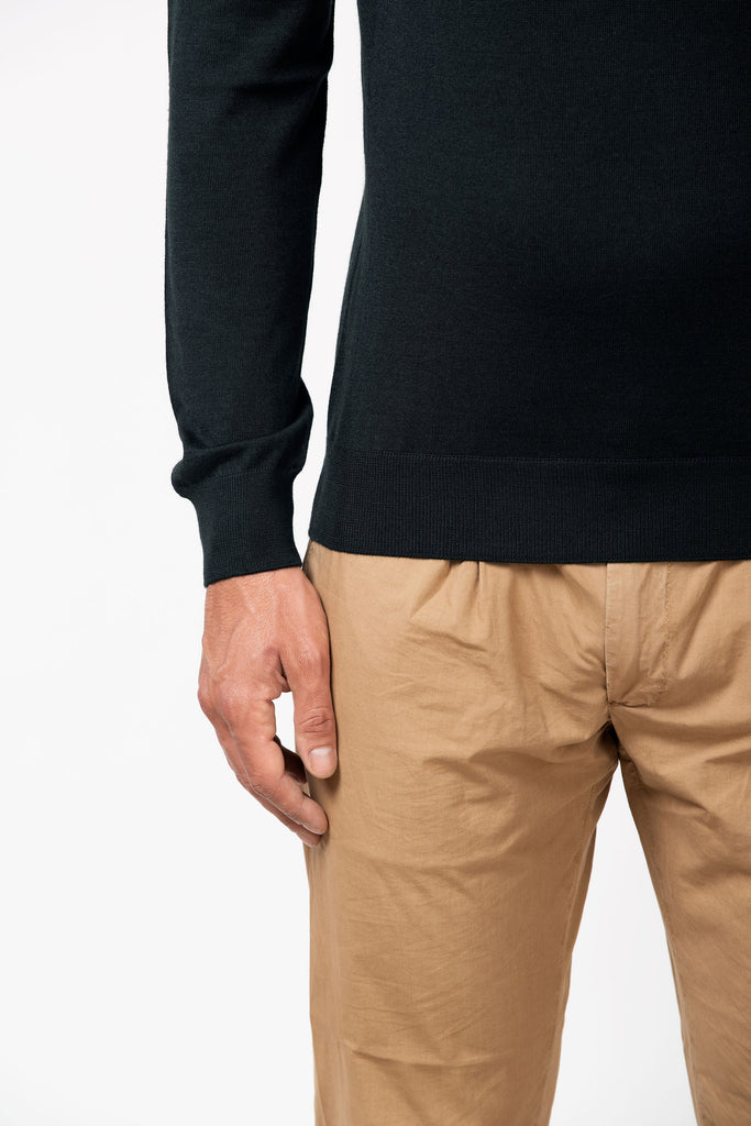 Dolcevita extrafine in cashmere e seta Verde Scuro 4